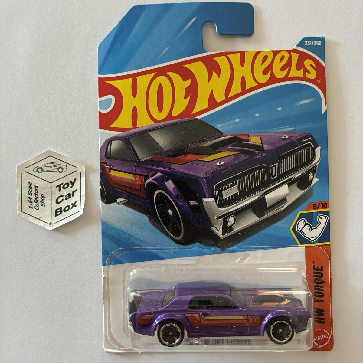 2026 HOT WHEELS #231 - ‘68 Mercury Cougar (Purple #6 HW Torque - Long) B00