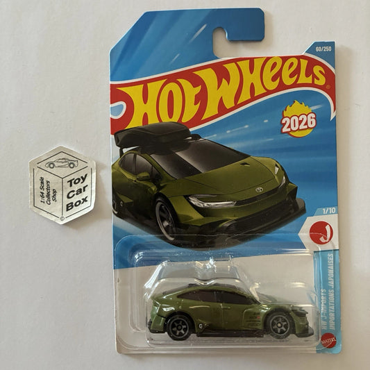 2026 HOT WHEELS #60 - Toyota Prius Custom (Green #1 HW J-Imports) B00