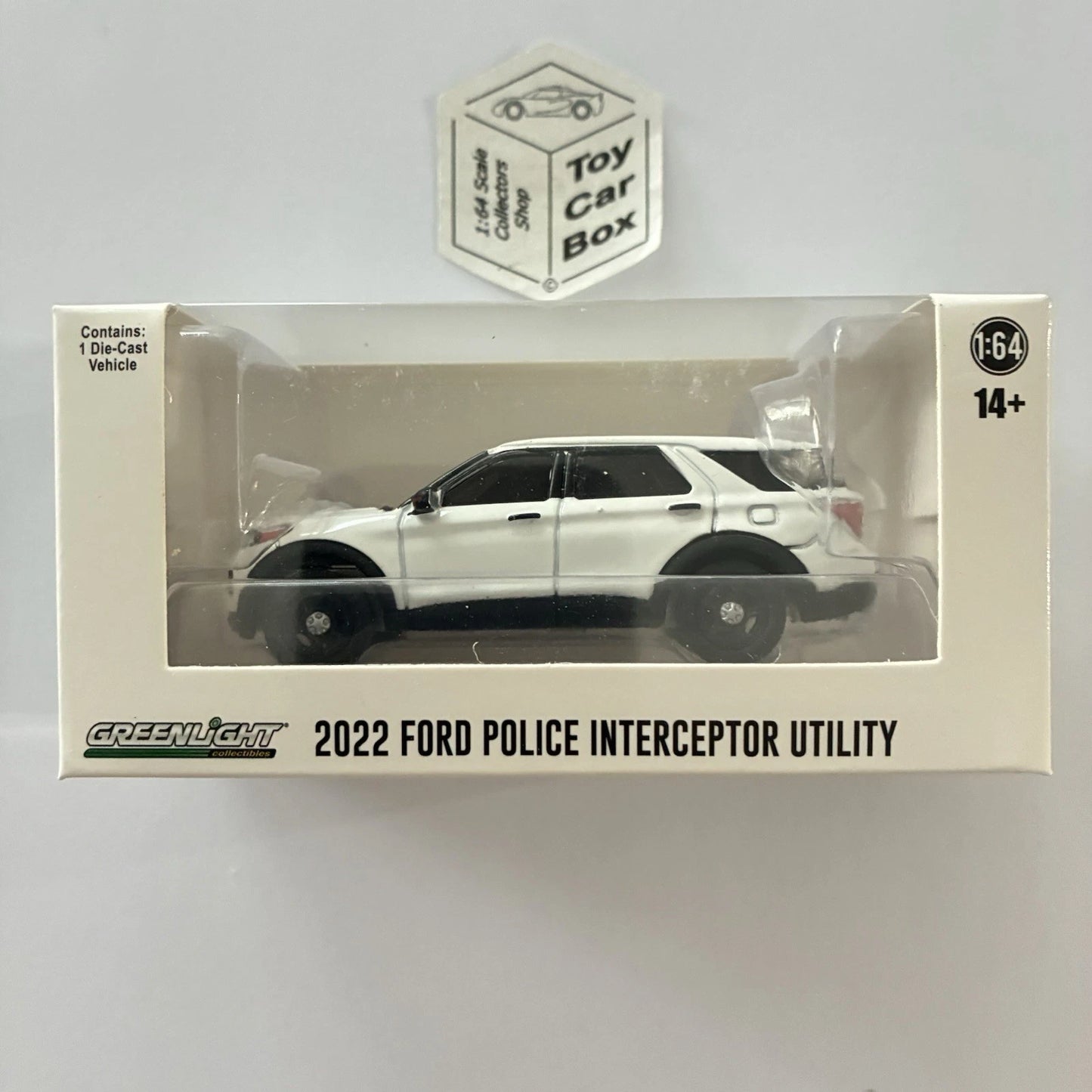 GREENLIGHT - 2022 Ford Interceptor Utility (White Police Car - Hot Pursuit) J45g