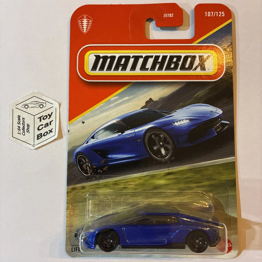 2026 MATCHBOX #107 - 2021 Koenigsegg Gemera (Blue - Long Card) C00