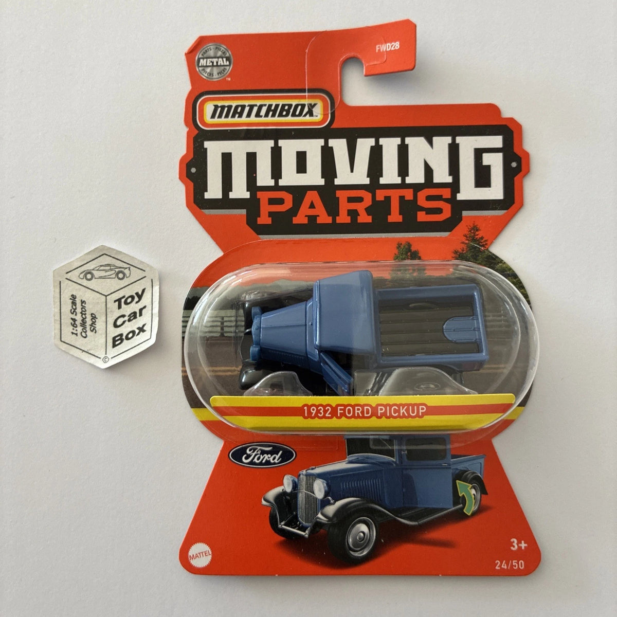 2023 MATCHBOX Moving Parts #24 - 1932 Ford Pickup (Blue - Opening Doors) D00g