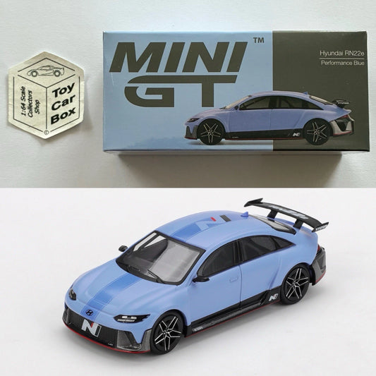 MINI GT #1208 - Hyundai RN22e (Performance Blue - 1/64 - Boxed) N50g