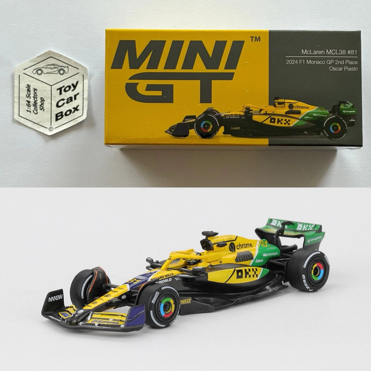 MINI GT #1165 - McLaren F1 MCL38 (2024 Formula 1 #81 Oscar Piastri - 1/64) N50g