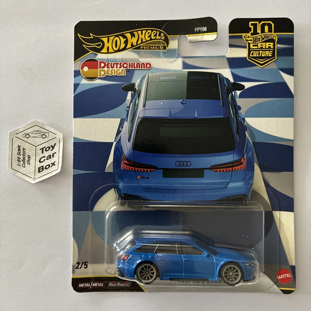 2026 HOT WHEELS Car Culture - Audi RS 6 Avant (#2 Blue - Deutschland Design) D00