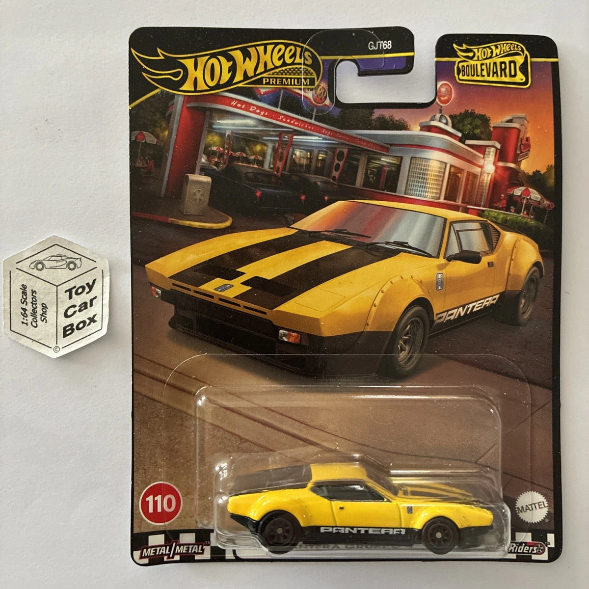 2025 HOT WHEELS Boulevard #110 - De Tomaso Pantera Gruppo 4 (Yellow) H00g