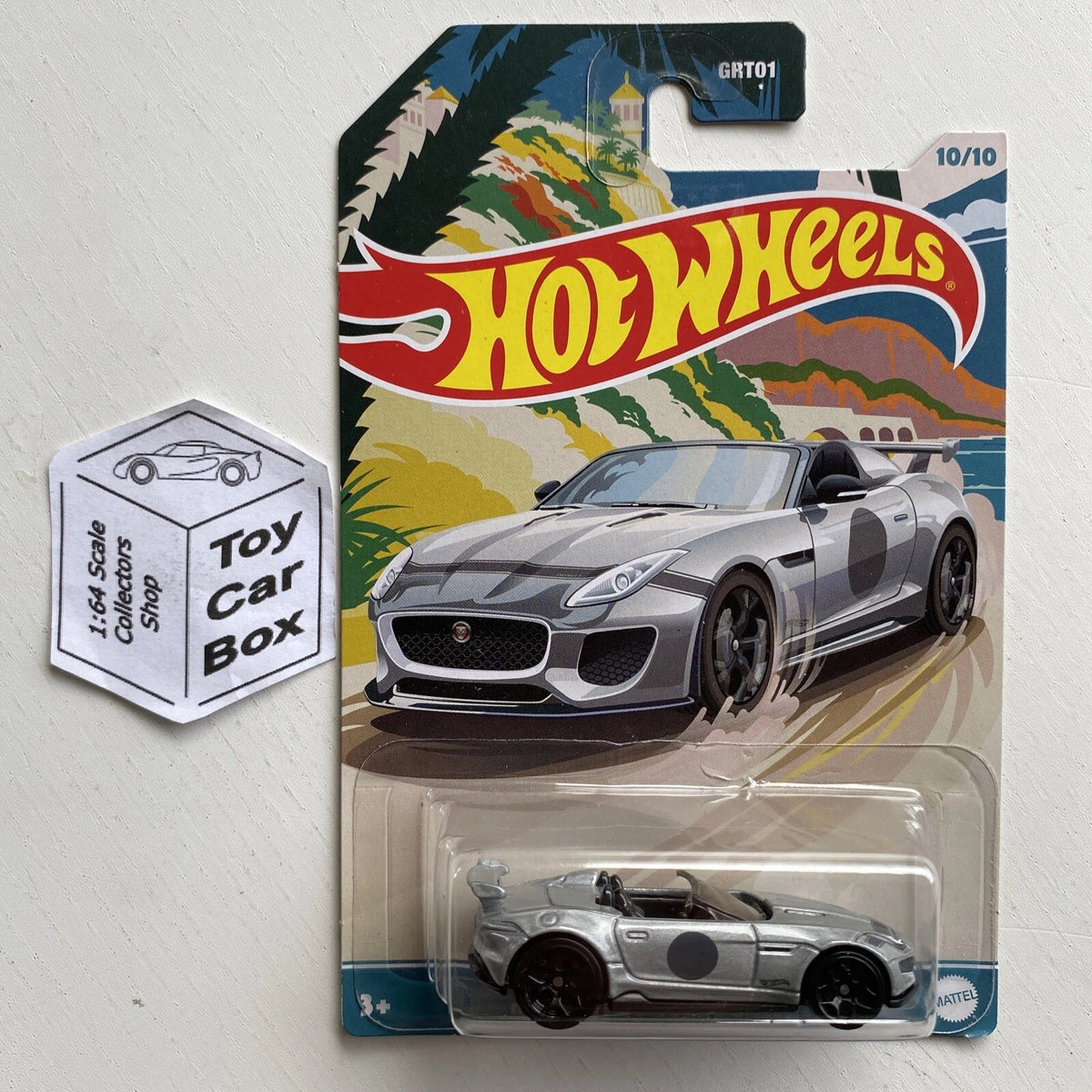 2021 HOT WHEELS Themed- ‘15 Jaguar F-Type Project 7 (Silver #10 Convertible) D00