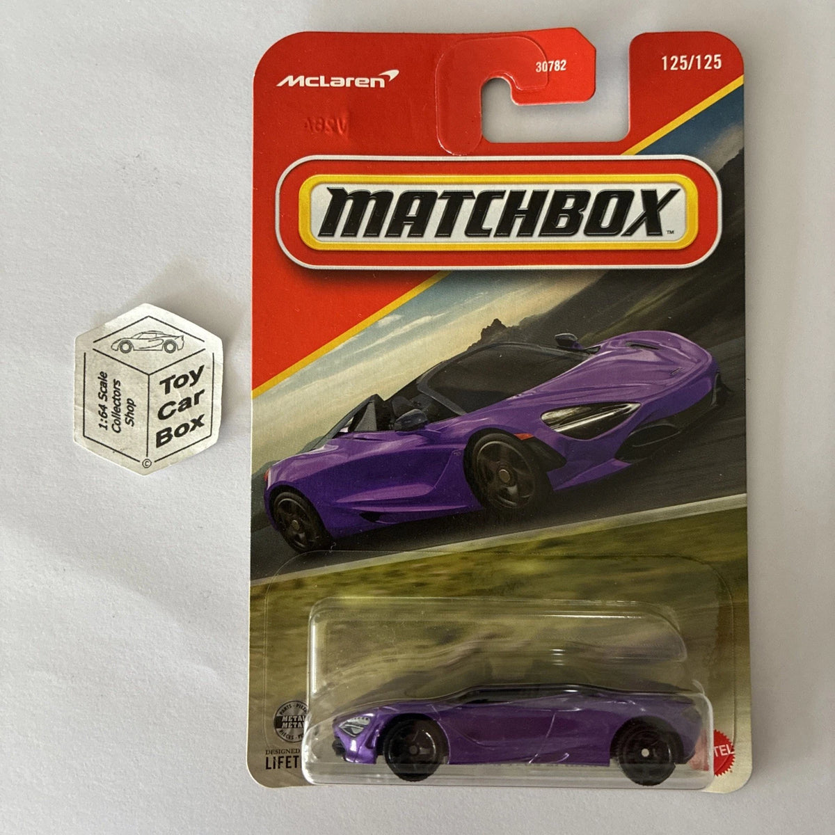 2026 MATCHBOX #125 - 2019 McLaren 720S Spider (Purple Long Card - Unopened) C00