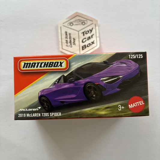 2026 MATCHBOX #125 - 2019 McLaren 720S Spider (Purple - Power Grab) C50