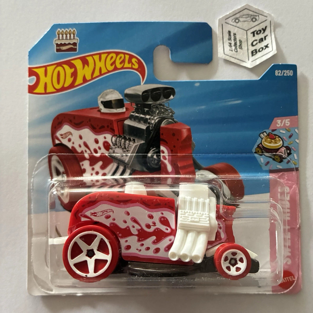 2026 HOT WHEELS #82 - Birthday Burner (Red #3 Sweet Rides - Short Card) B39g