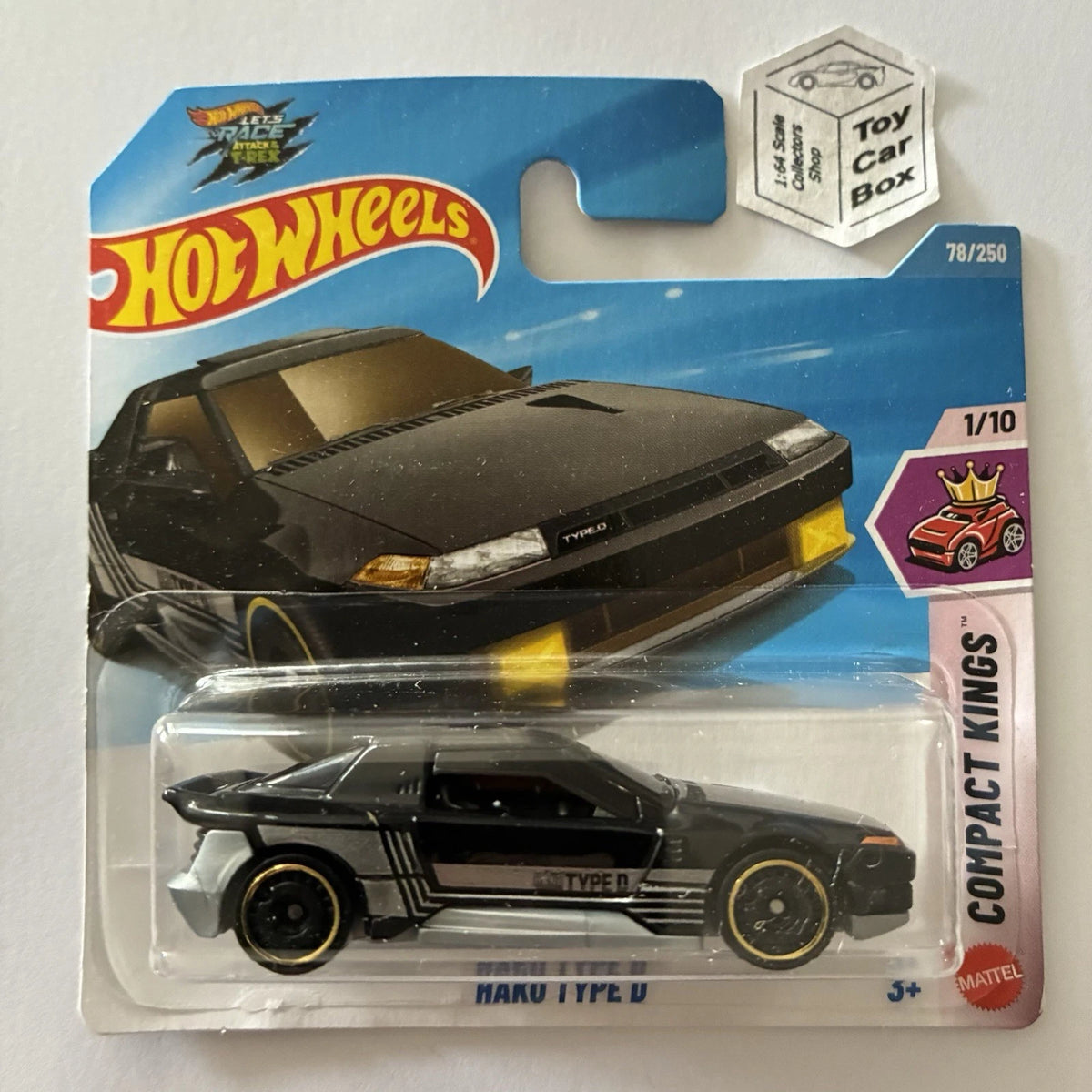 2026 HOT WHEELS #78 - Hako Type D (Black #1 Compact Kings - Short Card) B39g