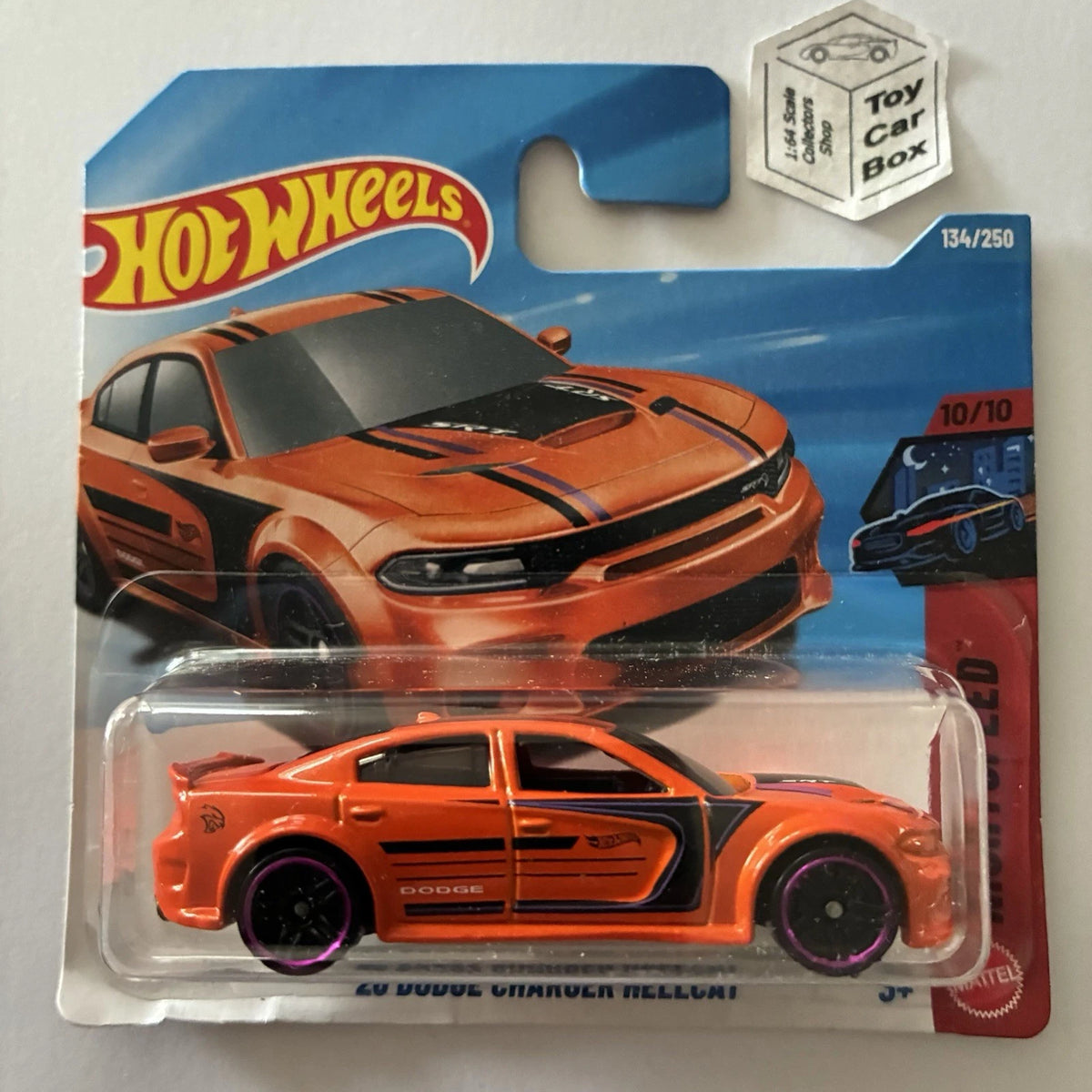 2026 HOT WHEELS #134 - ‘20 Dodge Charger Hellcat (Orange - Short Card) B39g