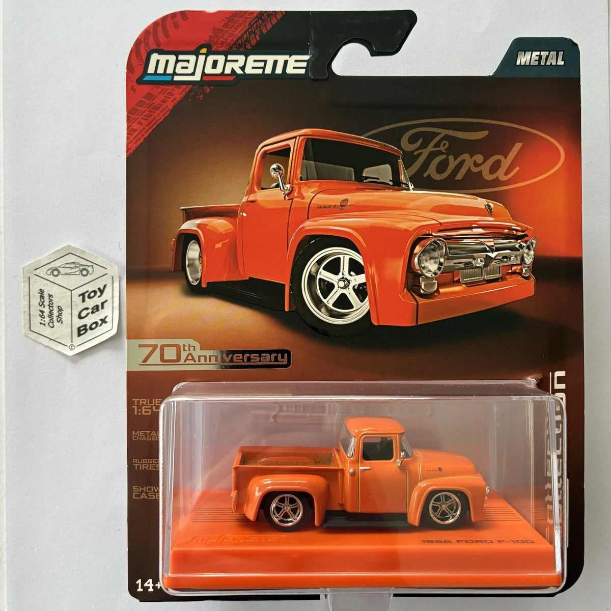 MAJORETTE - 1956 Ford F-100 Pickup (Collection - True 1:64 - Orange) J38