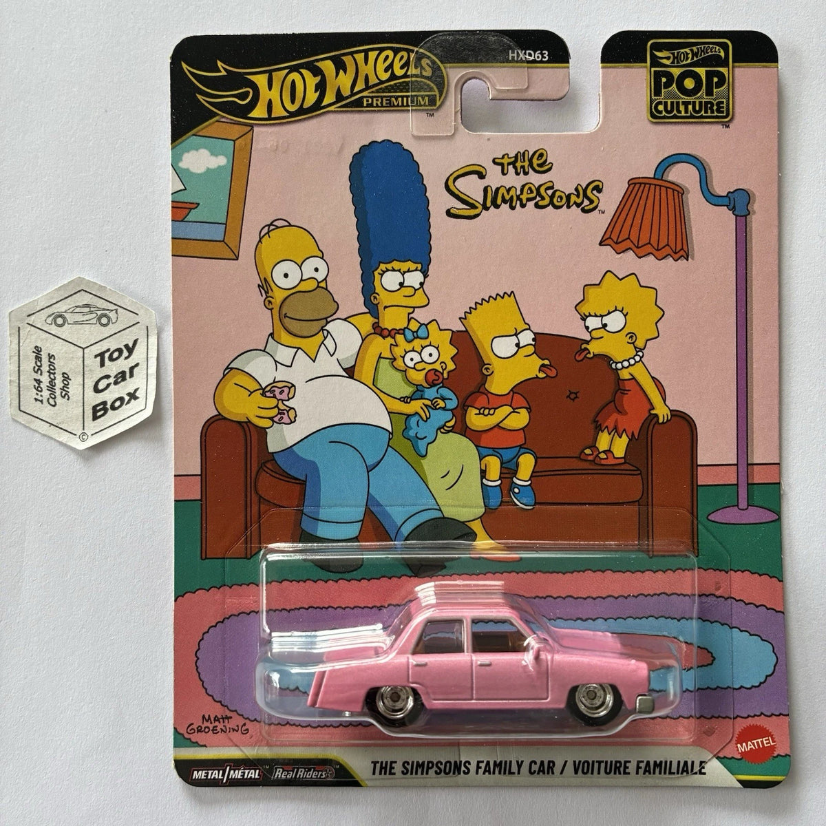 2026 HOT WHEELS Pop Culture - The Simpson Family Car (Pink - Premium) H00g
