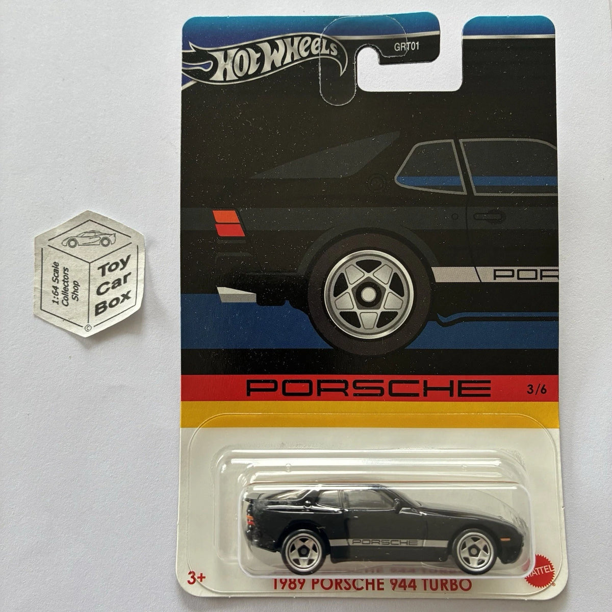 2024 HOT WHEELS Themed - 1989 Porsche 944 Turbo (Black #3 - Silver Series) D15g