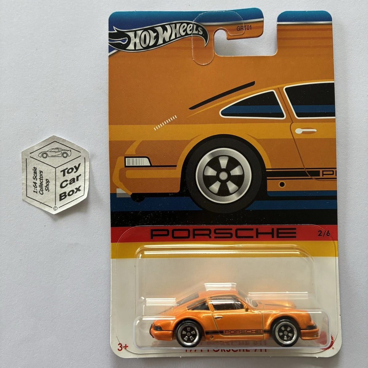 2024 HOT WHEELS Themed - 1971 Porsche 911 (Orange #2 - Silver Series) D15g