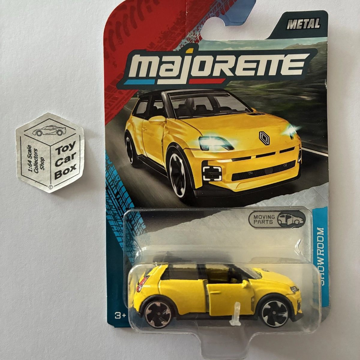 MAJORETTE Renault 5 Electric (Yellow - Showroom Premium Car - Opening Doors) E38