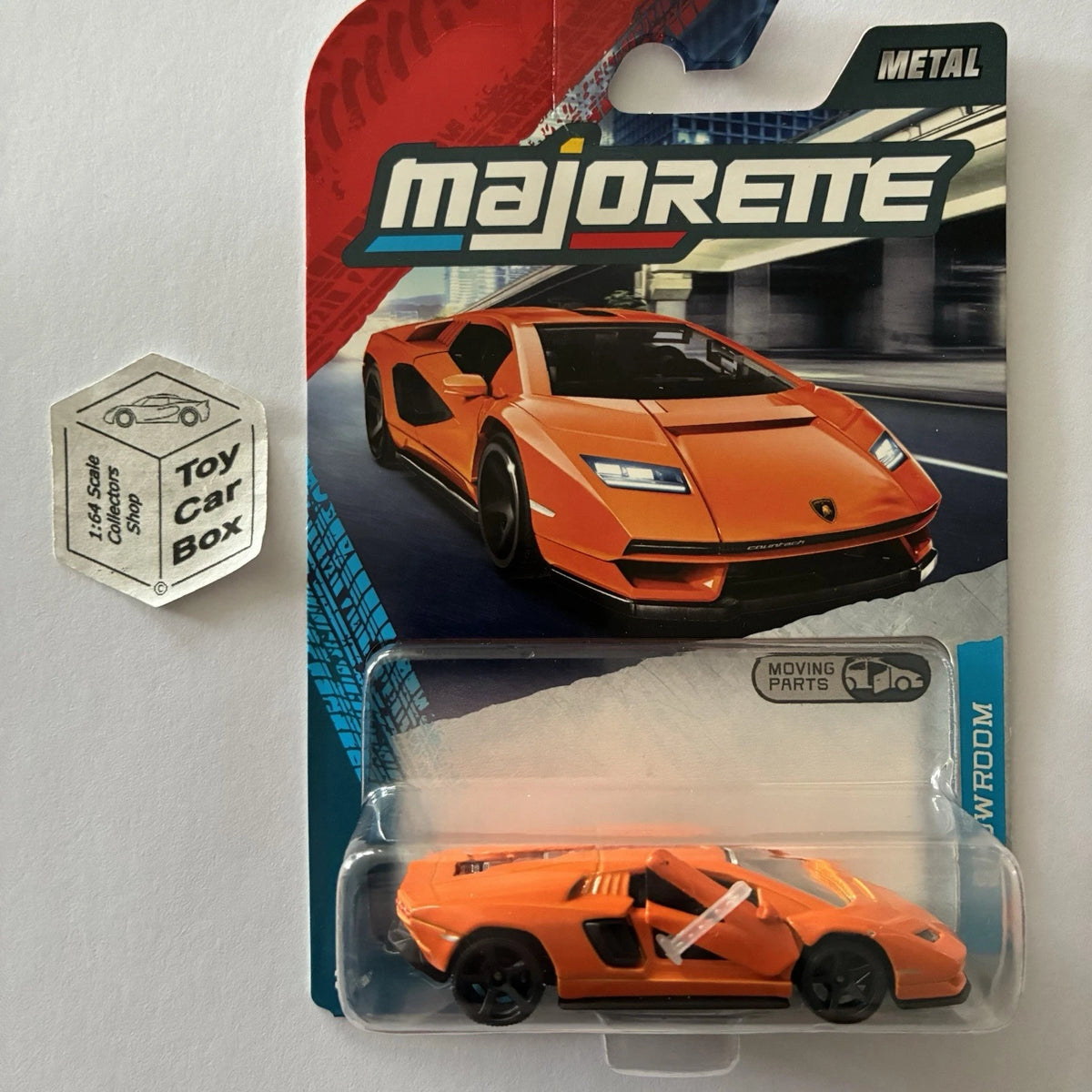 MAJORETTE Lamborghini Countach LPI800-4 (Orange - Showroom - Opening Doors) E38