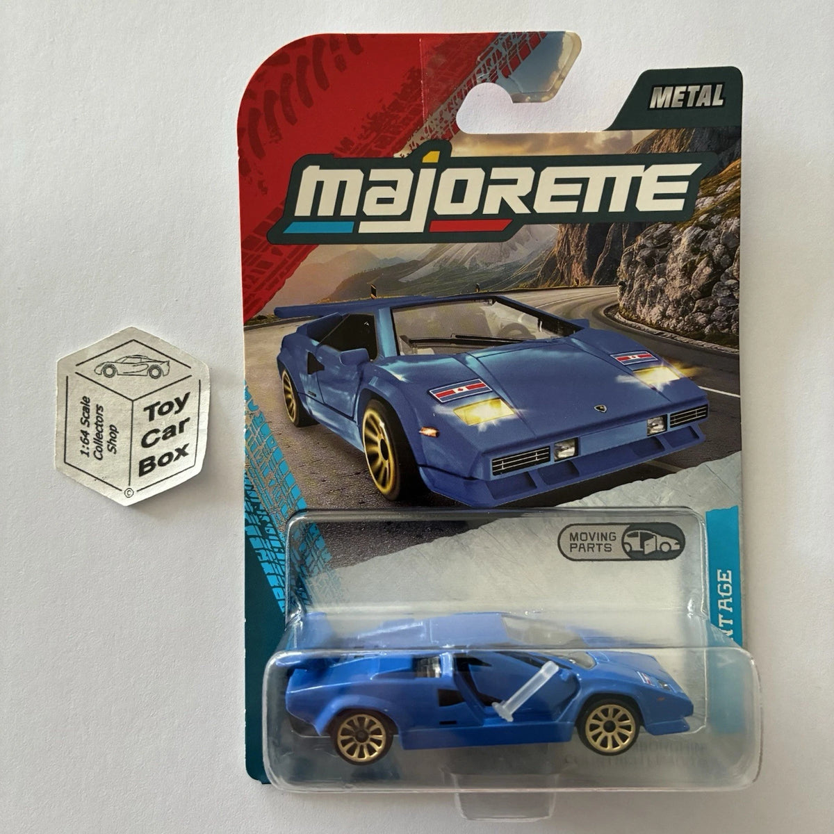 MAJORETTE Lamborghini Countach LP400 S (Blue - 1:64* Vintage Premium Cars) E38