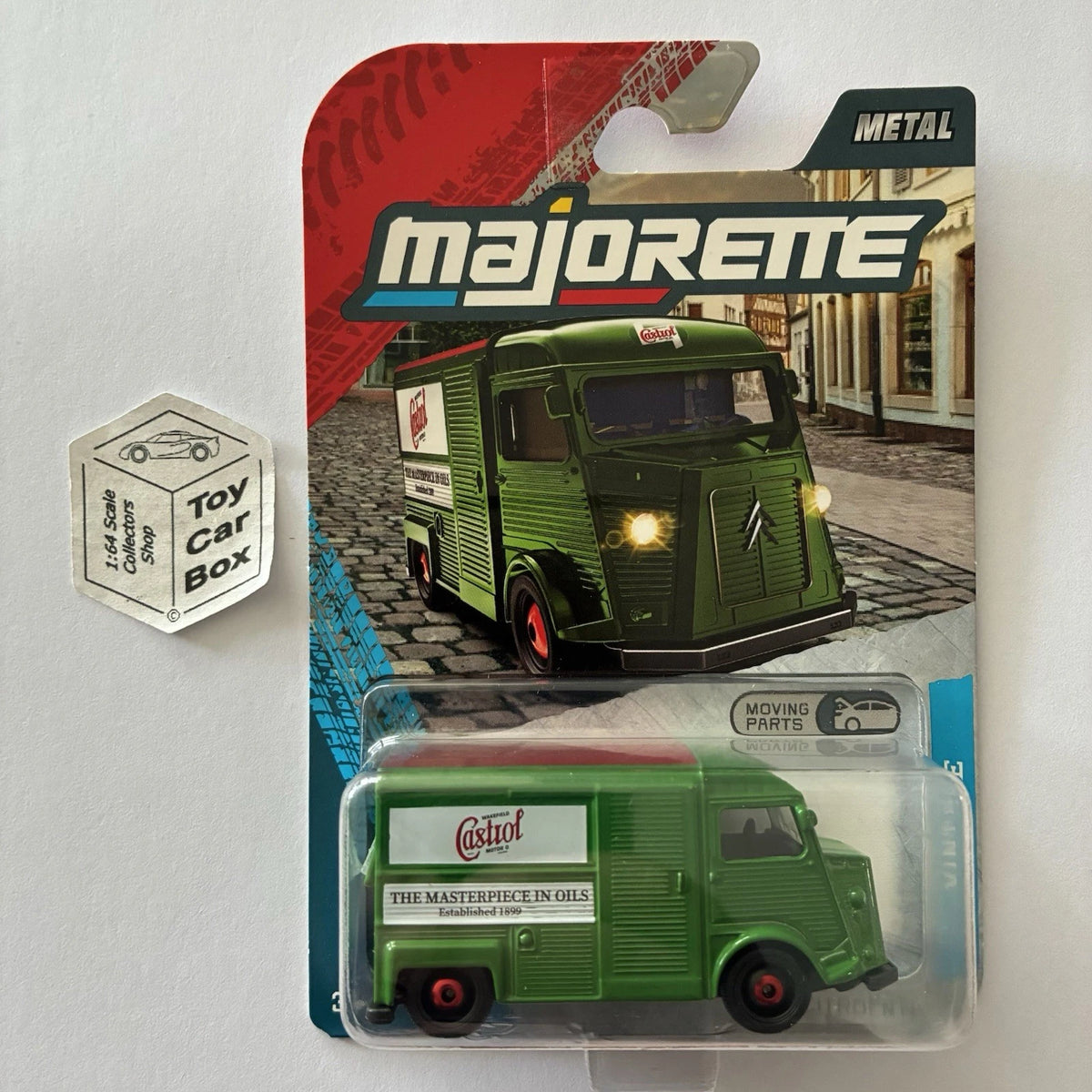 MAJORETTE Citroen HY Van (Green ‘Castrol Oils’ - 1:64* Vintage Premium Cars) E38