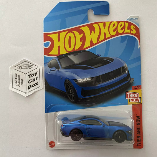 2024 HOT WHEELS #250 - Ford Mustang Dark Horse (Blue #10 Then & Now - Long) A80