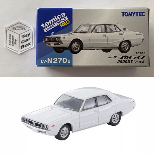 TOMICA Limited Vintage - ‘74 Nissan Skyline 2000GT (White - TLV N270b) Y00