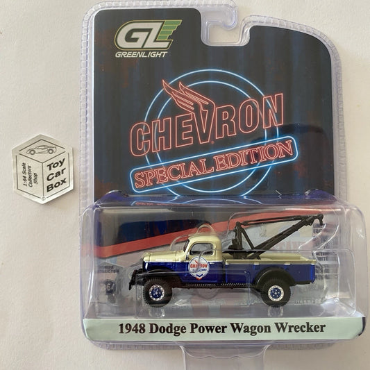 GREENLIGHT - 1948 Dodge Power Wagon Wrecker (Chevron - Special Edition) J38g