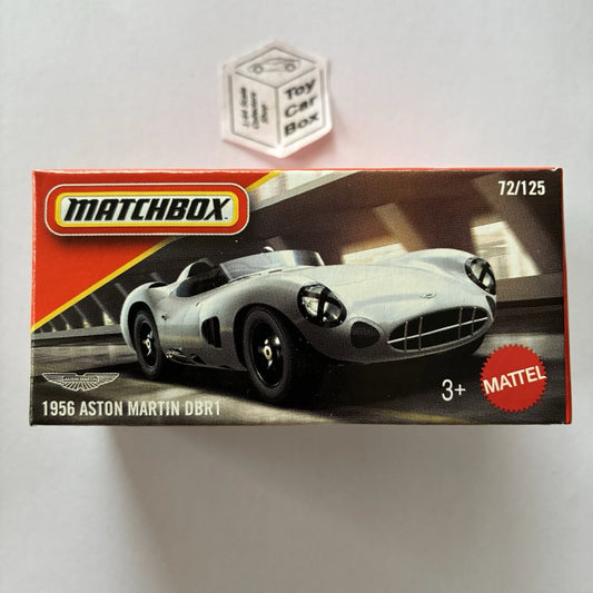2026 MATCHBOX #72 - 1956 Aston Martin DBR1 (Silver - Power Grab - Unopened) B80
