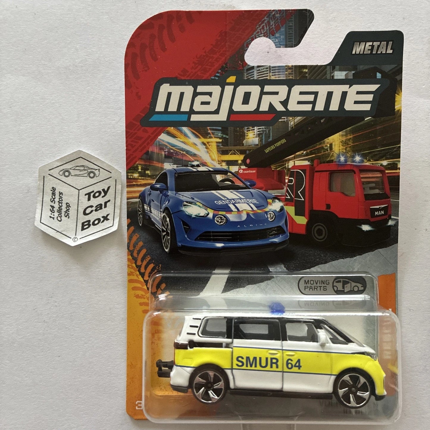 MAJORETTE Volkswagen VW ID Buzz (SMUR - 1:64* French SOS - Opening Door) E76