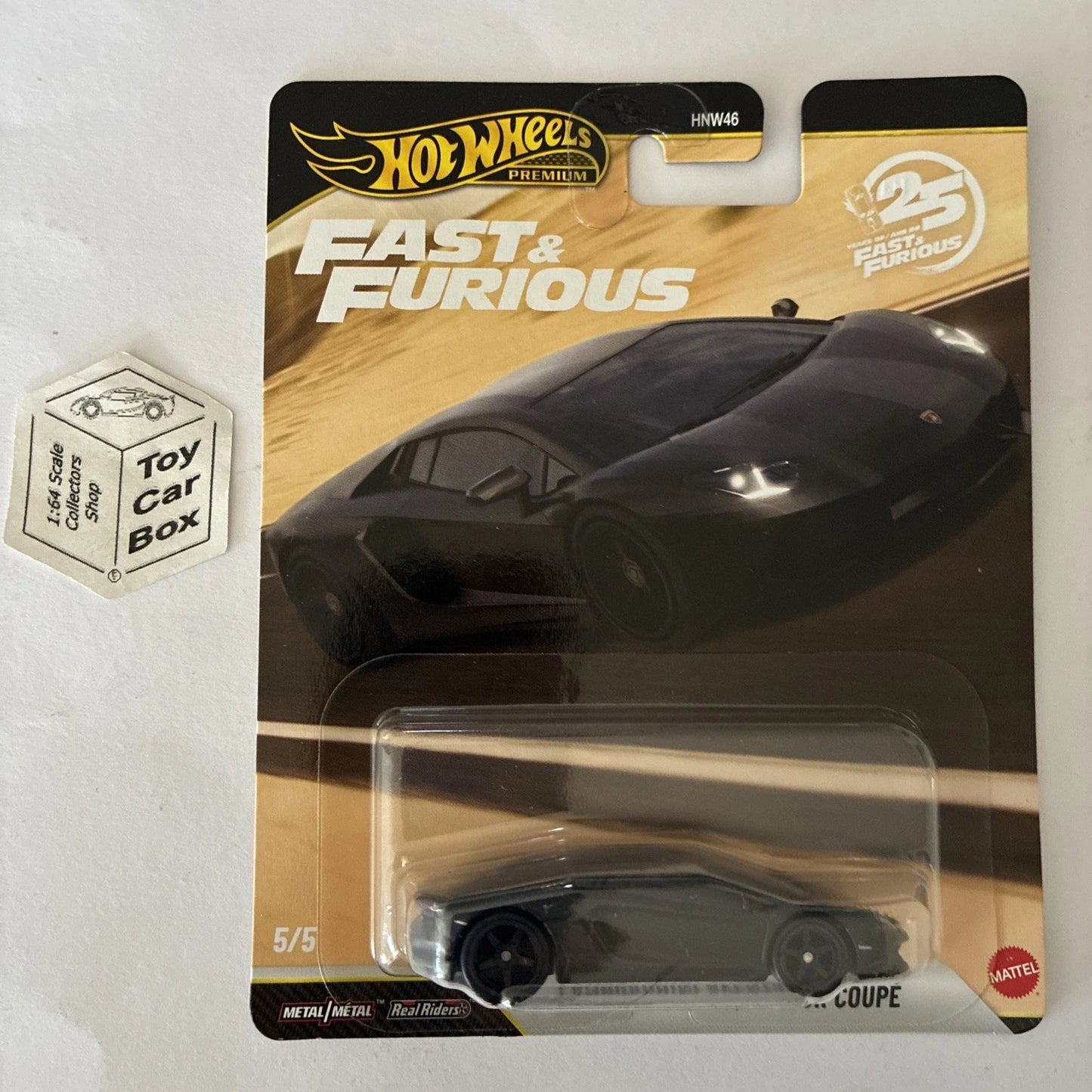 2026 HOT WHEELS Fast & Furious - Lamborghini Aventador Coupe (Black #5) G20