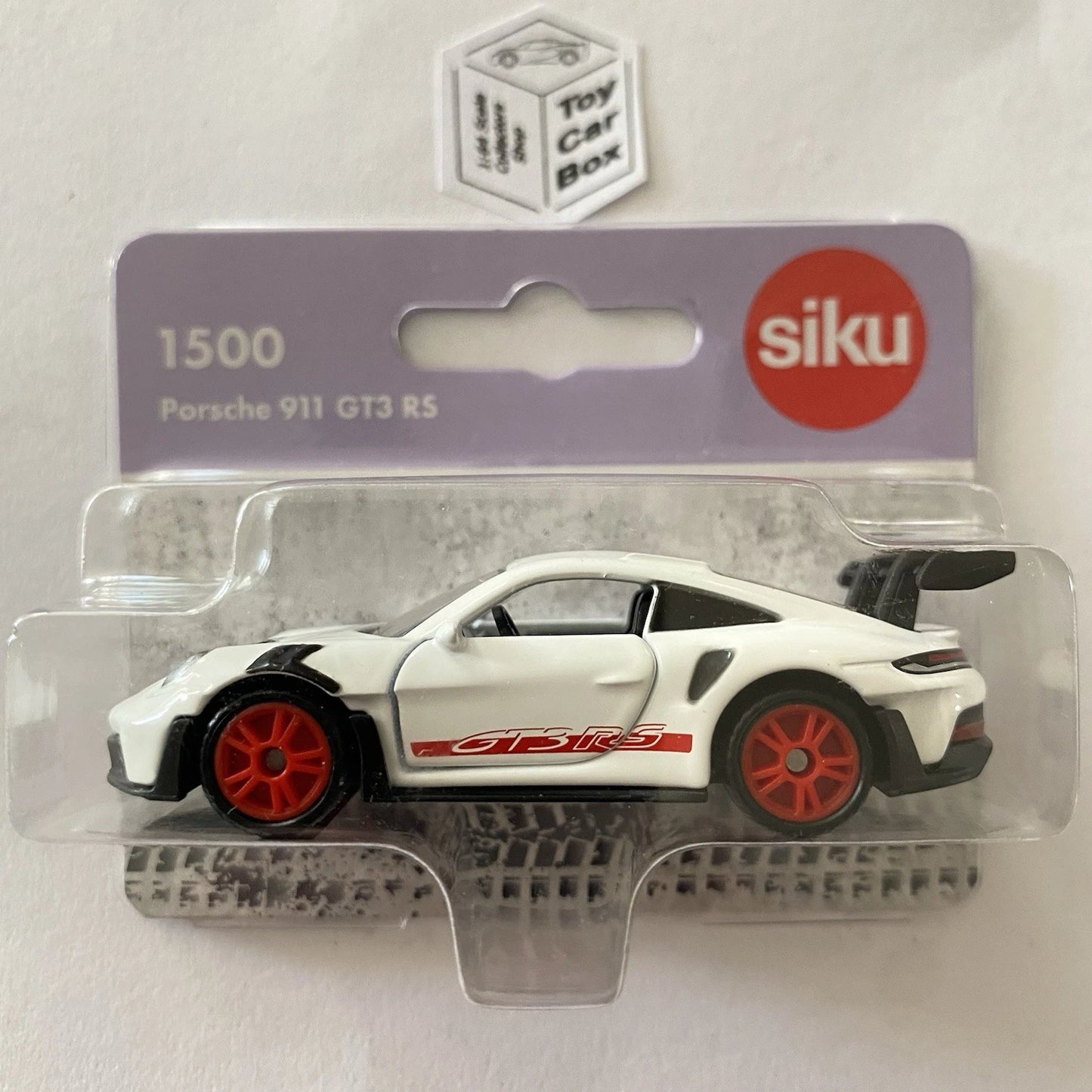SIKU #1500 - Porsche 911 (992) GT3 RS (White - 3” Scale Model) E86