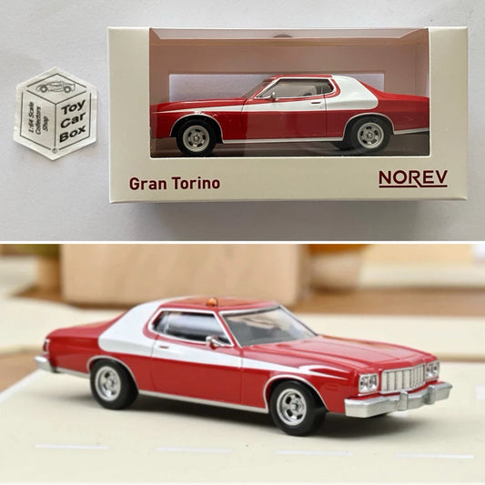 NOREV 1:43 Scale* - 1972 Ford Gran Torino (Red - Starsky & Hutch - Jet Car) O15g