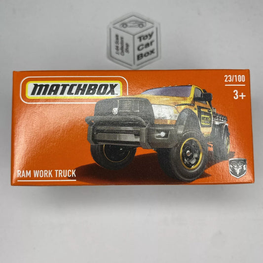 2024 MATCHBOX #23 - RAM Work Truck (Orange - Power Grab - Unopened) B80