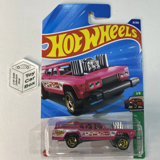 2025 HOT WHEELS #91 - ‘Cruise Bruiser (Pink #1 Reverse Rake - Long Card) B00