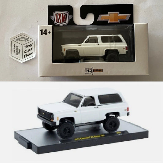 M2 MACHINES - 1974 Chevy K5 Blazer (White - Auto Thentics R99) L92g