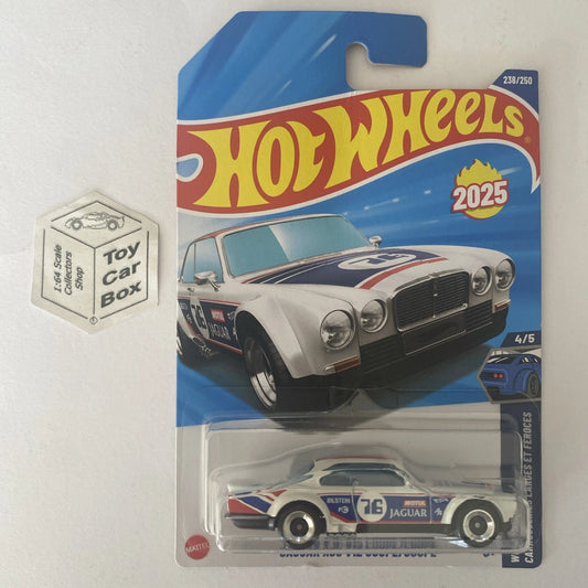 2025 HOT WHEELS #238 - Jaguar XJC V12 Coupe (White - Long Card) B00