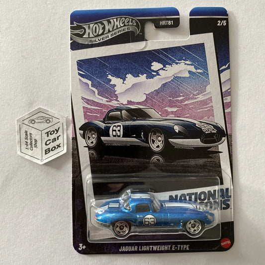 2025 HOT WHEELS Silver Series - Jaguar Lightweight E-Type (Blue #2 Icons) D00