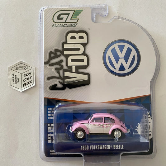 GREENLIGHT - 1950 Volkswagen Classic Beetle (Pink - Club V-Dub S 21) J38g