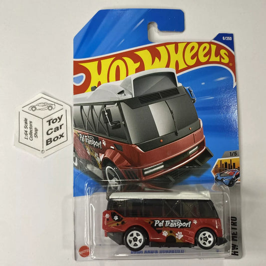 2025 HOT WHEELS #6 - Kowloon’d Hypervan (Red #1 HW Metro - Long Card) A80