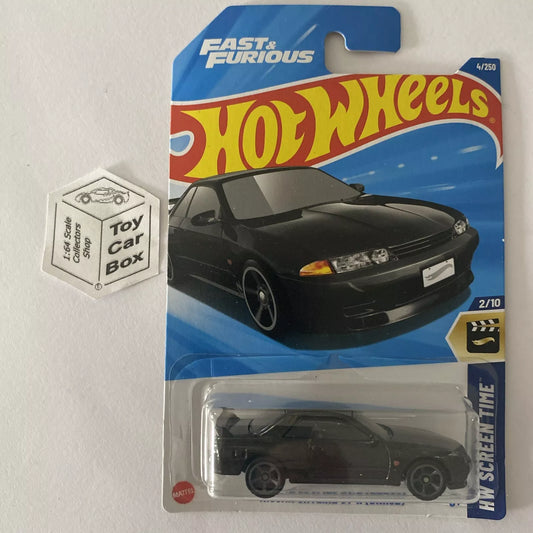 2025 HOT WHEELS #4 - Nissan Skyline GT-R (BNR32) (Black - Long Card) B00