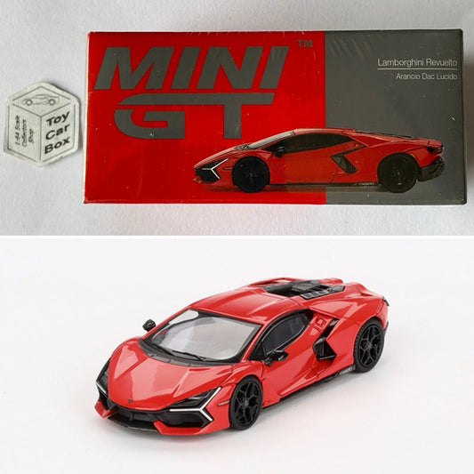 Mini GT #774 - Lamborghini Revuelto (Arancio Dac Lucido - 1/64 Scale) L75g