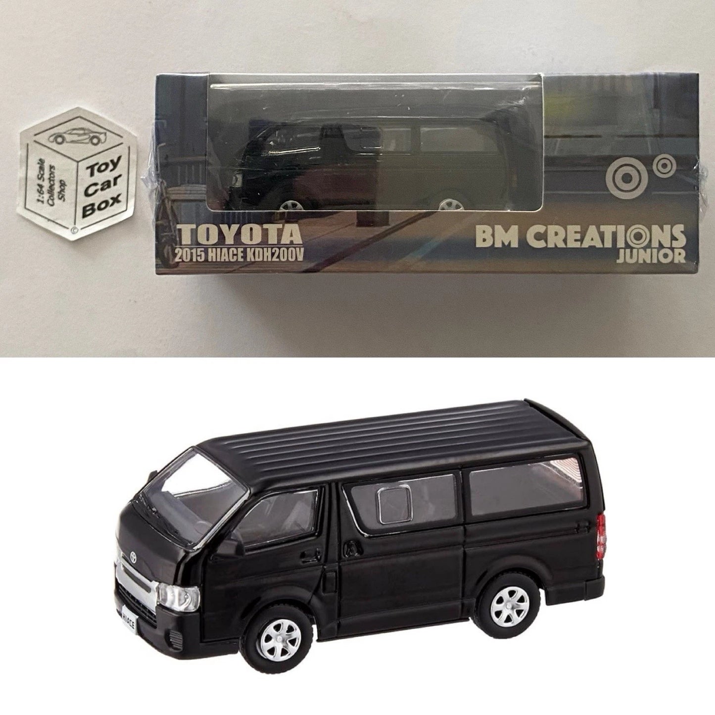 BM CREATIONS - Toyota Hiace - 2015 (1:64 Scale - Black - RHD) Og