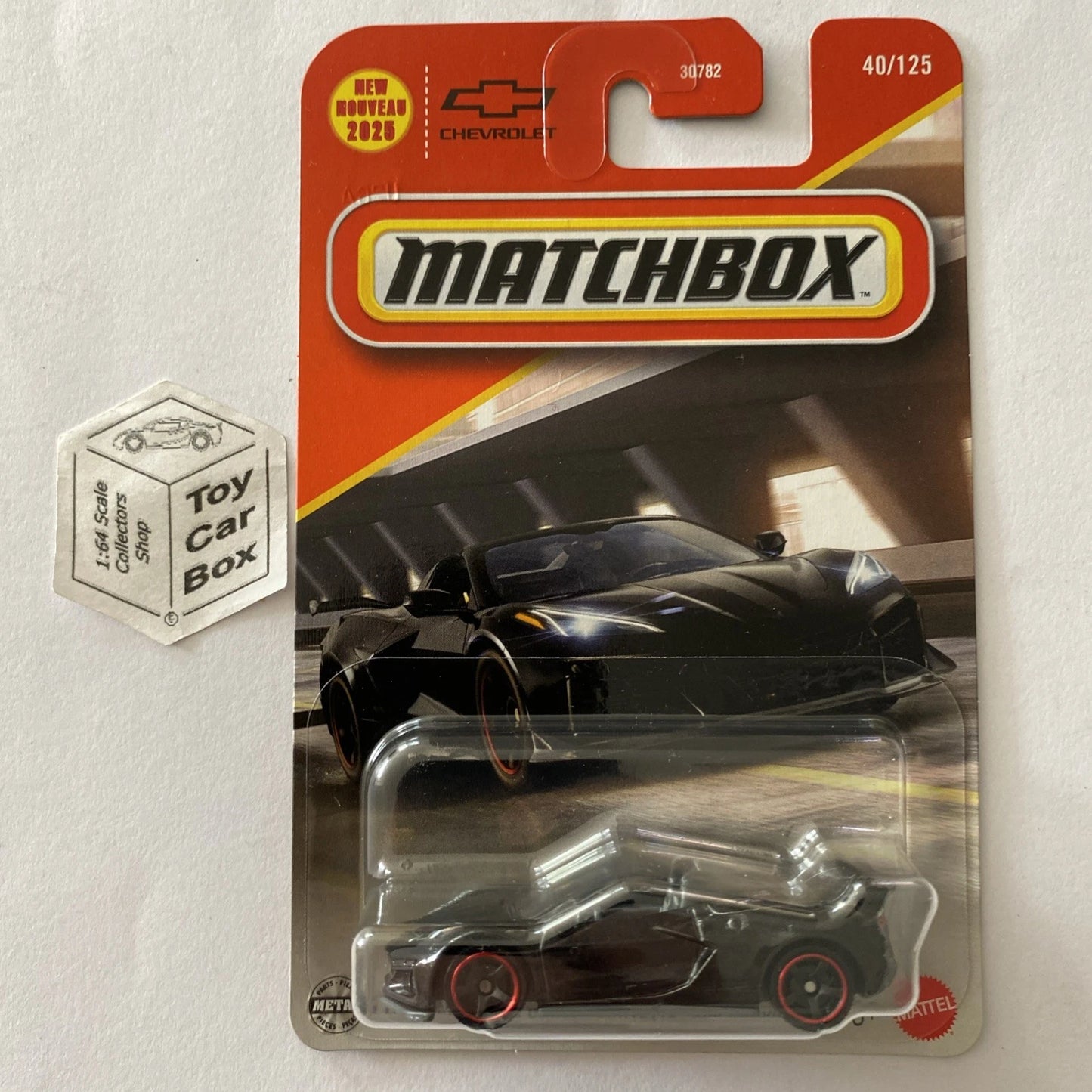 2025 MATCHBOX #40 - 2023 Chevy Corvette Z06 Convertible (Black - Long Card) B64