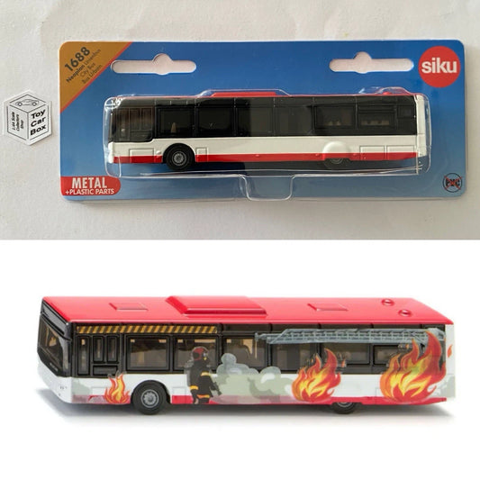 SIKU #1688 - Neoplan Linienbus City Bus (Red & White - Includes Stickers) I24