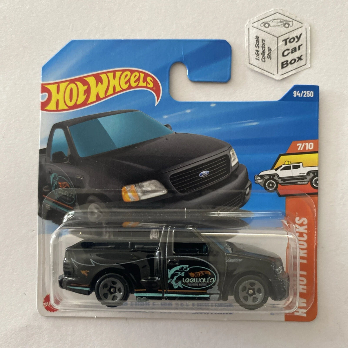 2025 HOT WHEELS #94 - ‘99 Ford F-150 SVT Lightning (Black #7 - Short Card) C00