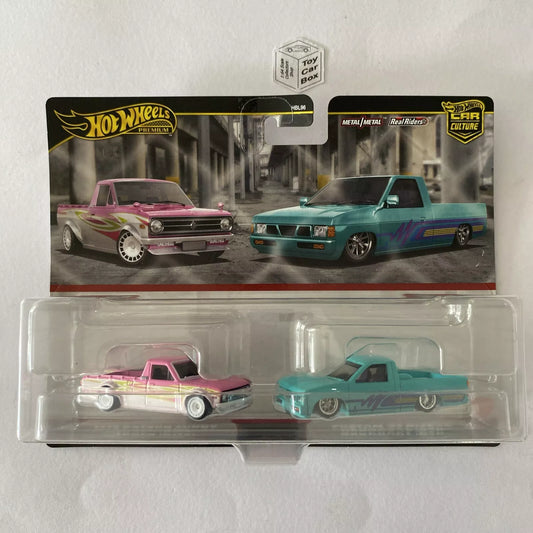 2024 HOT WHEELS Car Culture Twin Set - Datsun Sunny Truck & Nissan Hardbody - Q10