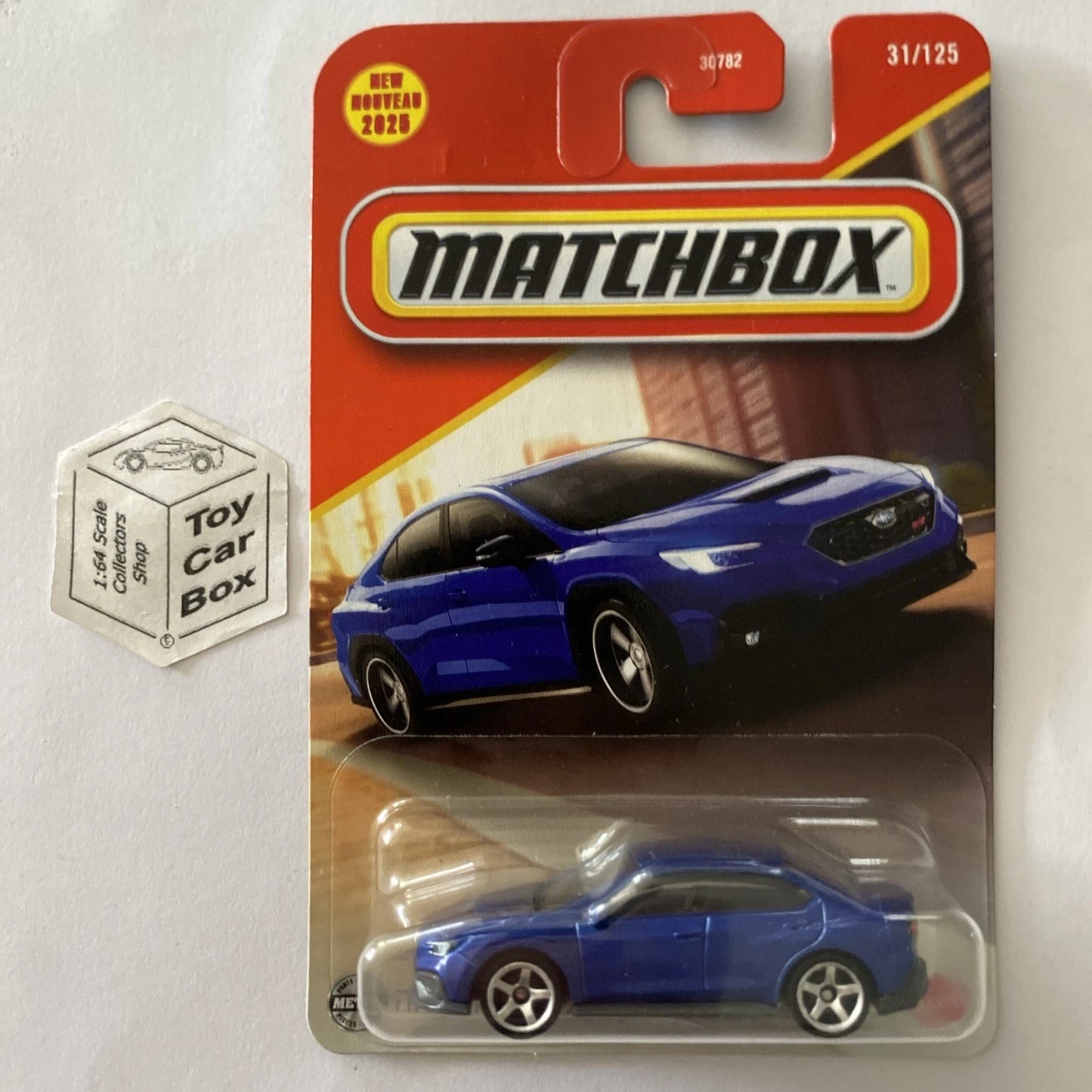 2025 MATCHBOX #31 - 2024 Subaru WRX S4 STI (Blue - Long Card) B59