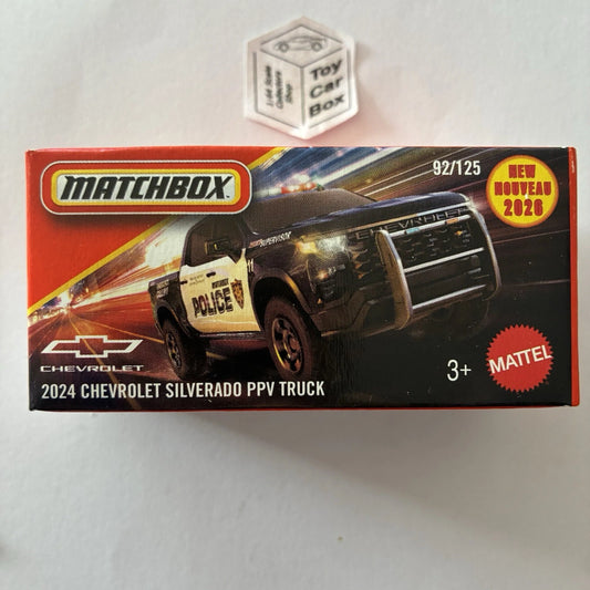 2026 MATCHBOX #92 - 2024 Chevy Silverado PPV Truck (Police - Power Grab) C50