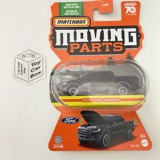 2023 MATCHBOX Moving Parts #34 - 2019 Ford Ranger (Black - Opening Hood) D50