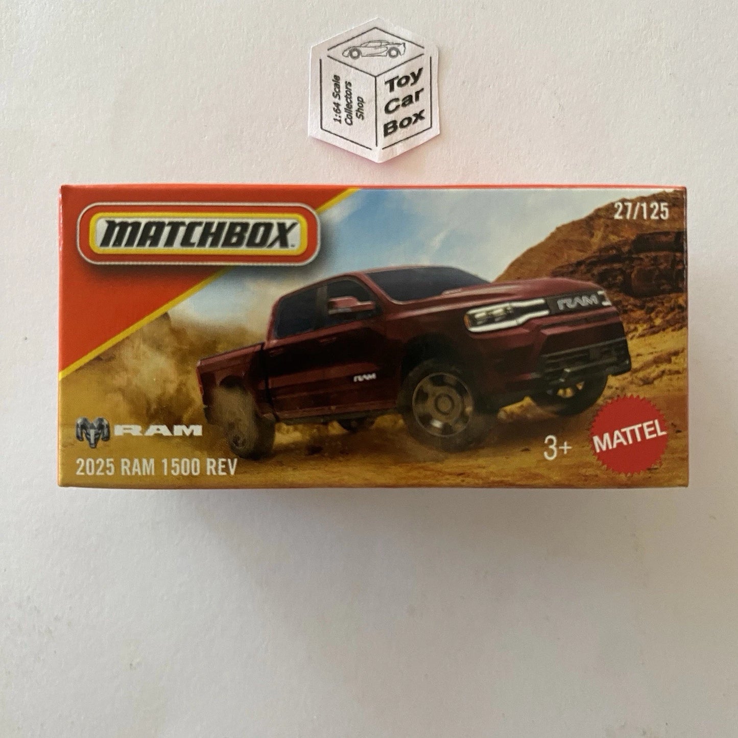 2026 MATCHBOX #27 - 2025 RAM 1500 REV Pickup (Maroon - Power Grab) B80