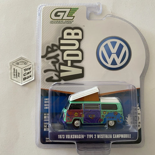 GREENLIGHT - 1973 Volkswagen Type 2 Westfalia Camper (Club V-Dub S 21) J38g